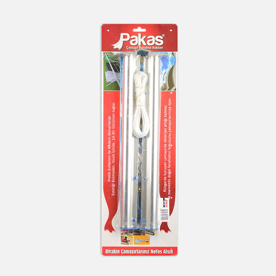 Pakas PKS 01-Z 50 cm Çek As Alüminyum Çamaşır Kurutmalık Beyaz