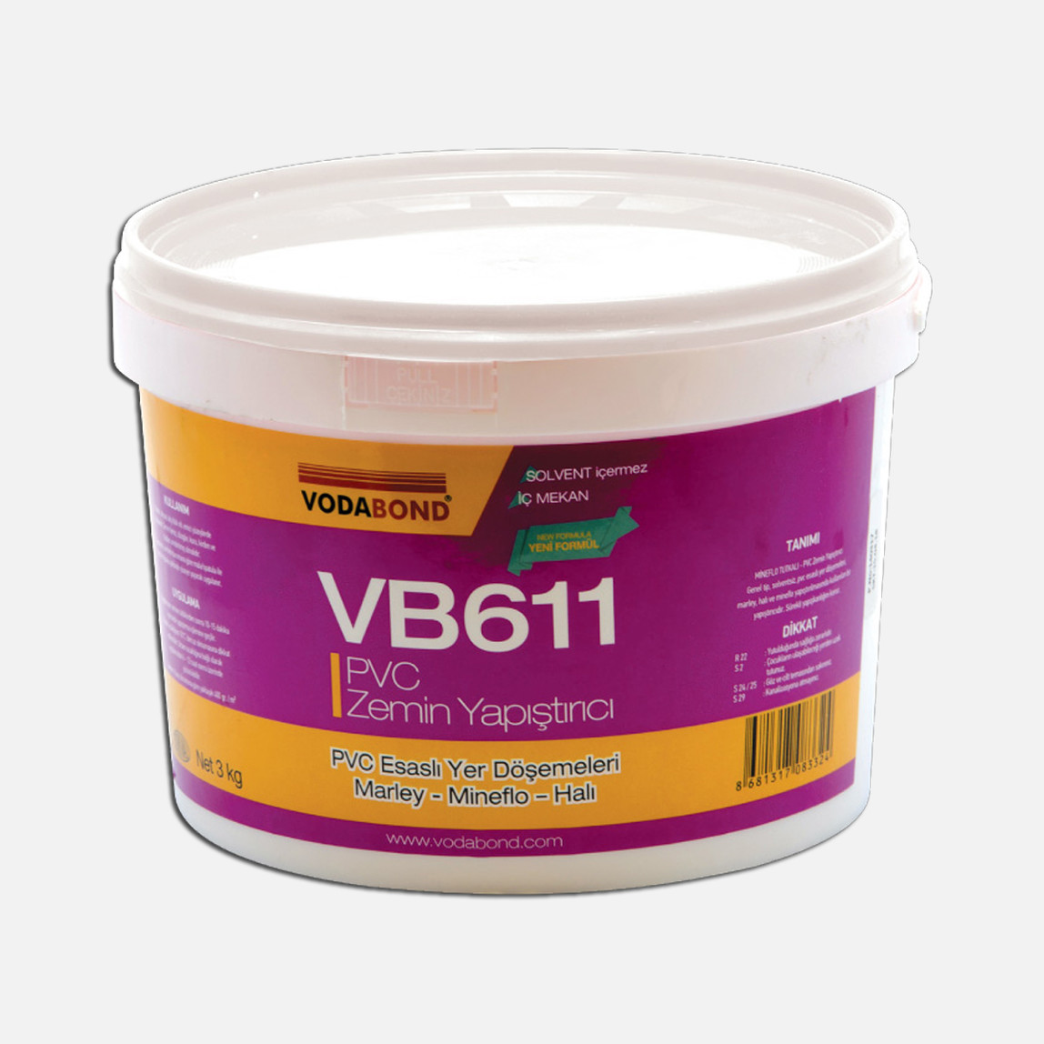    Vodabond PVC Zemin Yapıştırıcı 3 KG
 