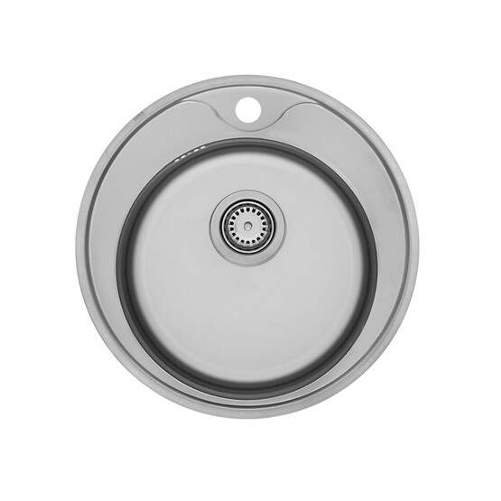 Pera Centr Oval F6 Dekorlu Çelik Eviye 