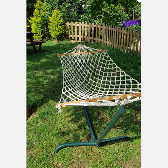 Metal Ayaklı Örgülü Hamak 