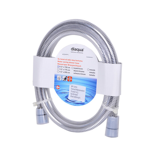Diaqua Su Tasarruflu Duş Hortumu Chromalux 