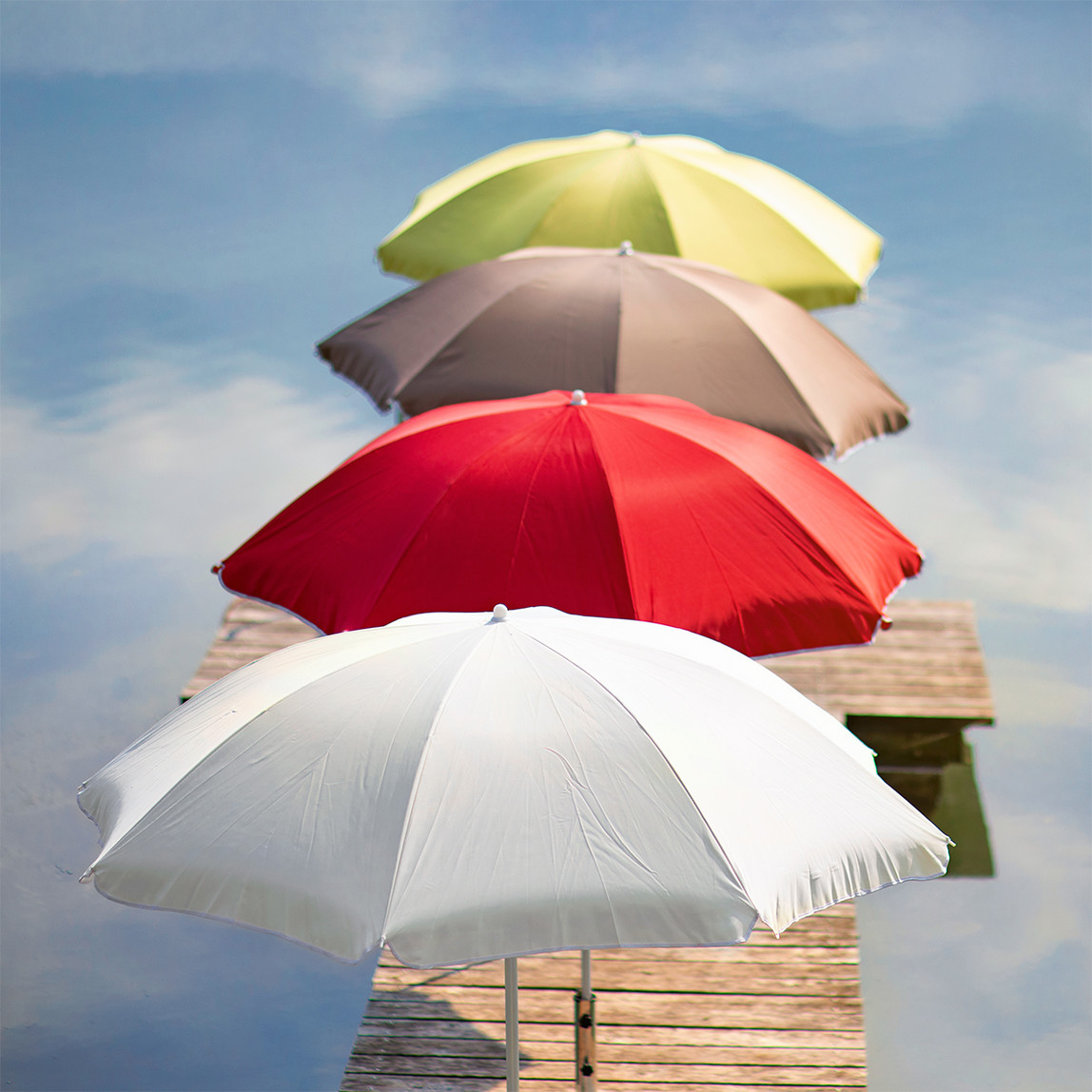    Sunfun Provence II Şemsiye Ekru 200 cm  