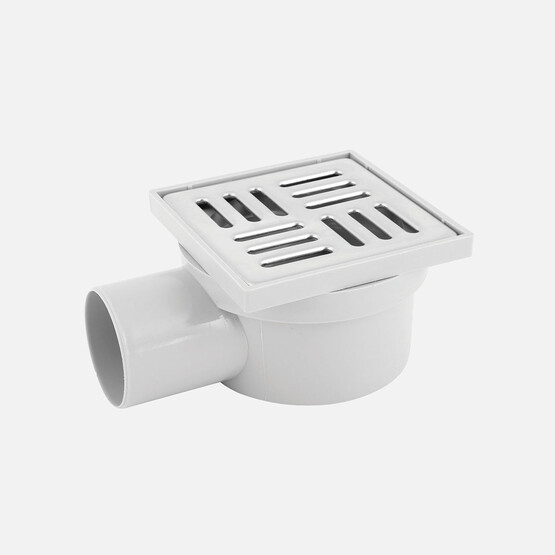 Adell 15X15X50 cm Paslanmaz Yer Sifonu Yandan Çıkışlı 