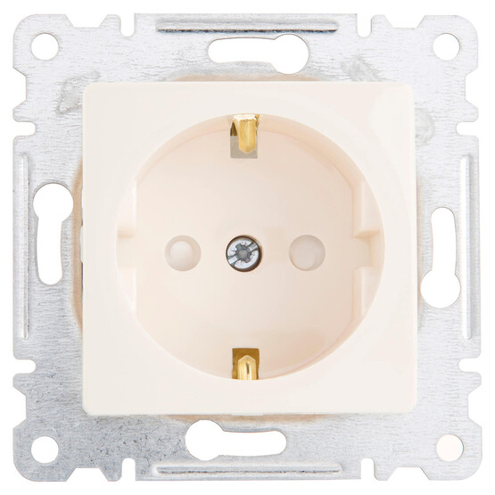 Makel Lıl Nat K Çocuk Korumalı Topraklı  Priz Krem  