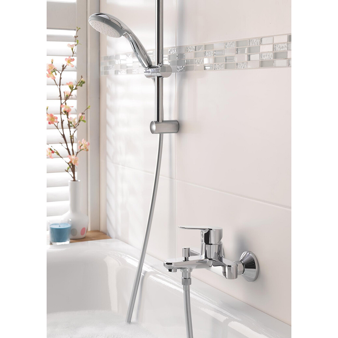    Grohe Vitalio Go 100 Shower Rail Set 1 Spray 600 mm  