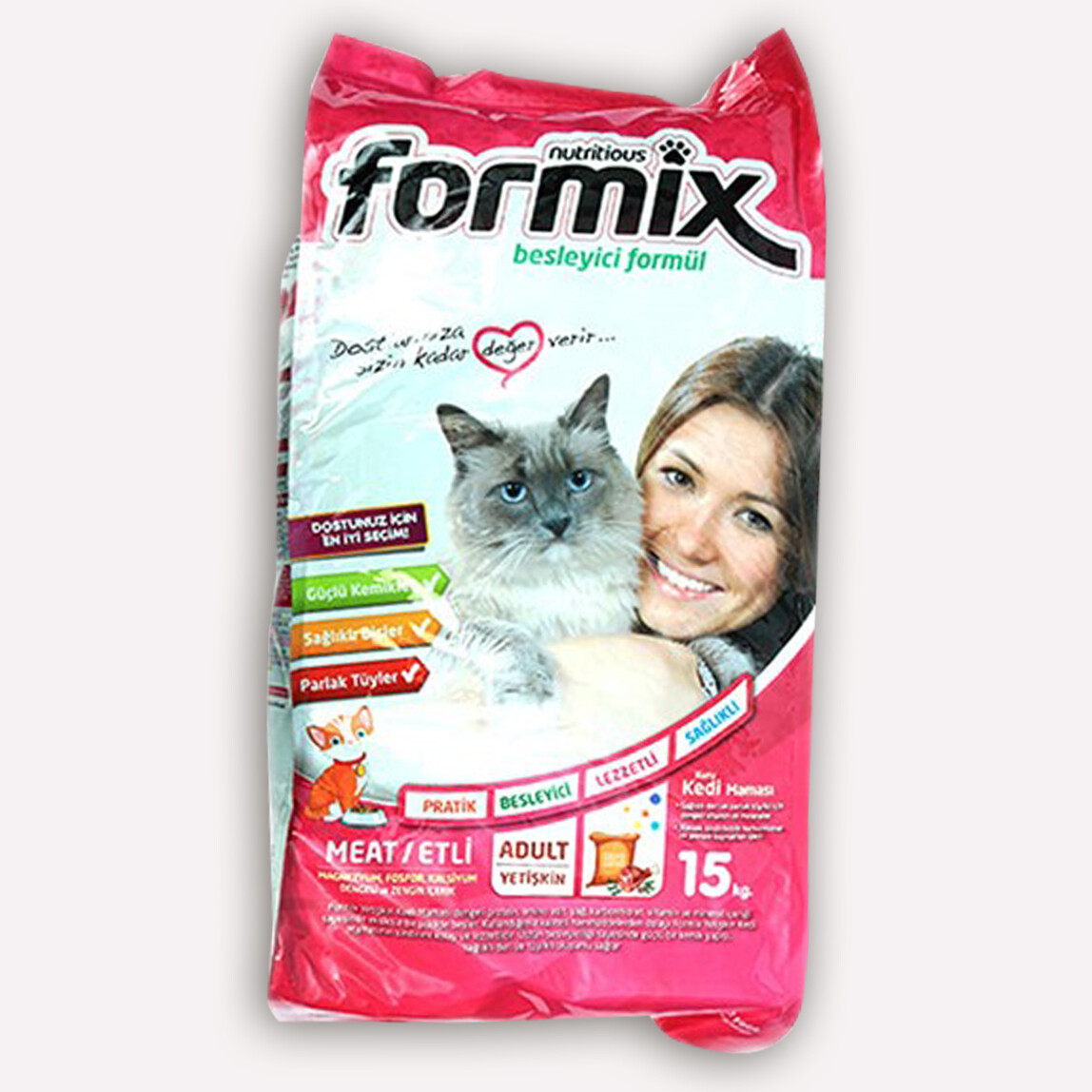    Formix Etli Kedi Maması 15 kg  