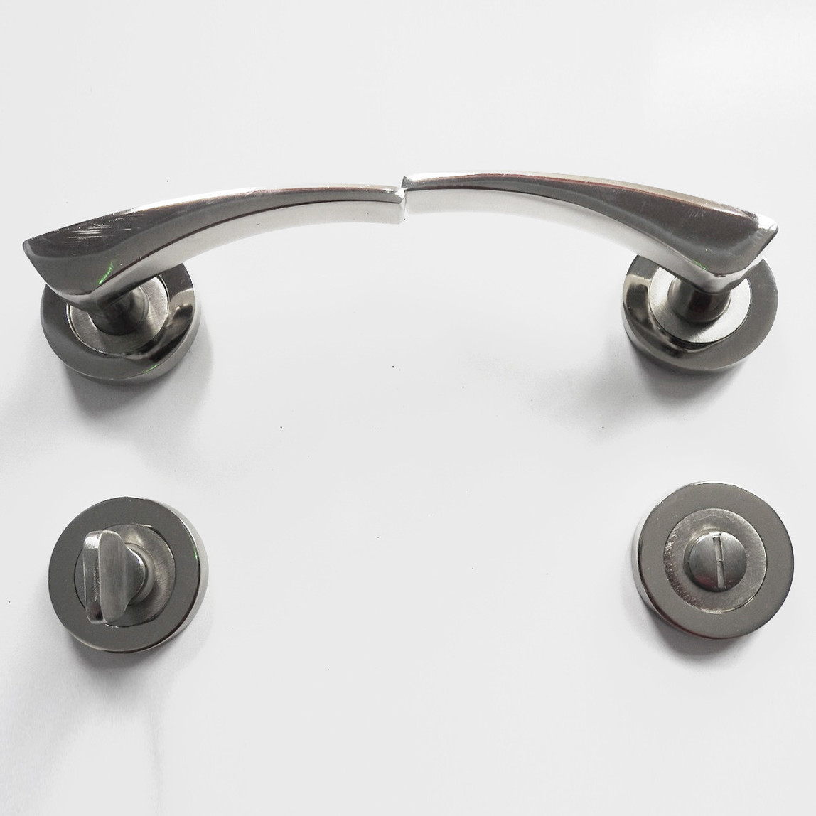    Portaferm Alüminyum Derya Roz WC Kolu Saten - Nikel   