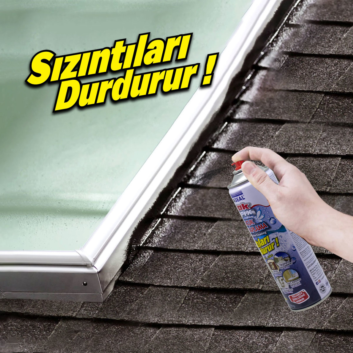    Vodaseal Leak Fix İzolasyon Spreyi Beyaz Kauçuk 500 ML  