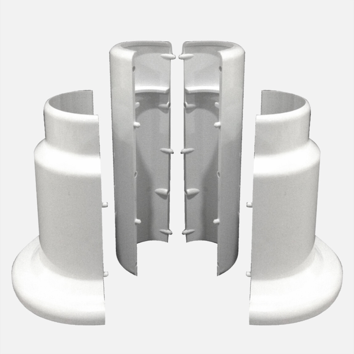    Renk Profil Ayarlı  Tekli Kalorifer Petek Boru Gizleyici  Beyaz  