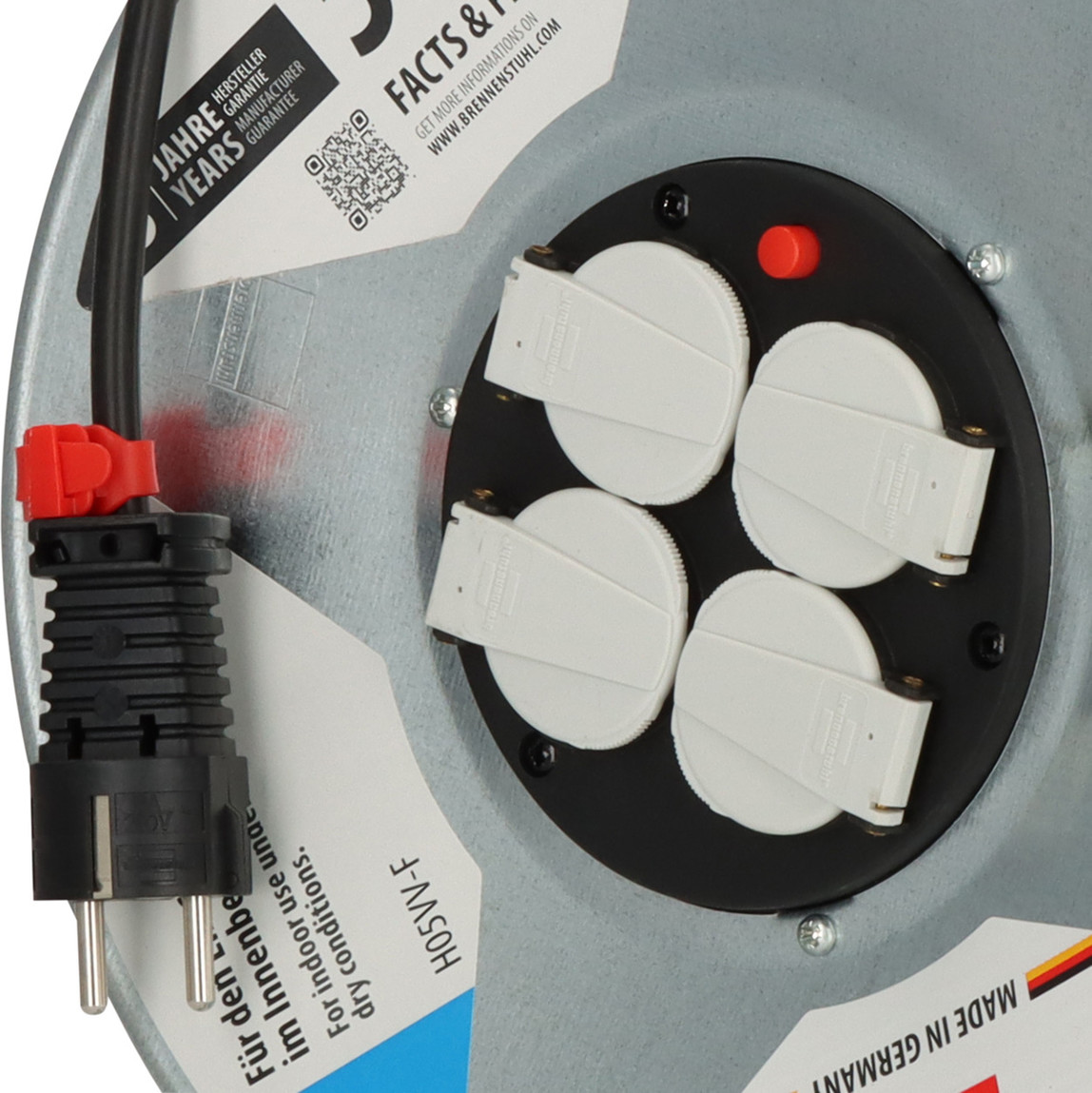    Brennenstuhl 3X1,5 50 Metre İç Mekan Kablolu Makara  