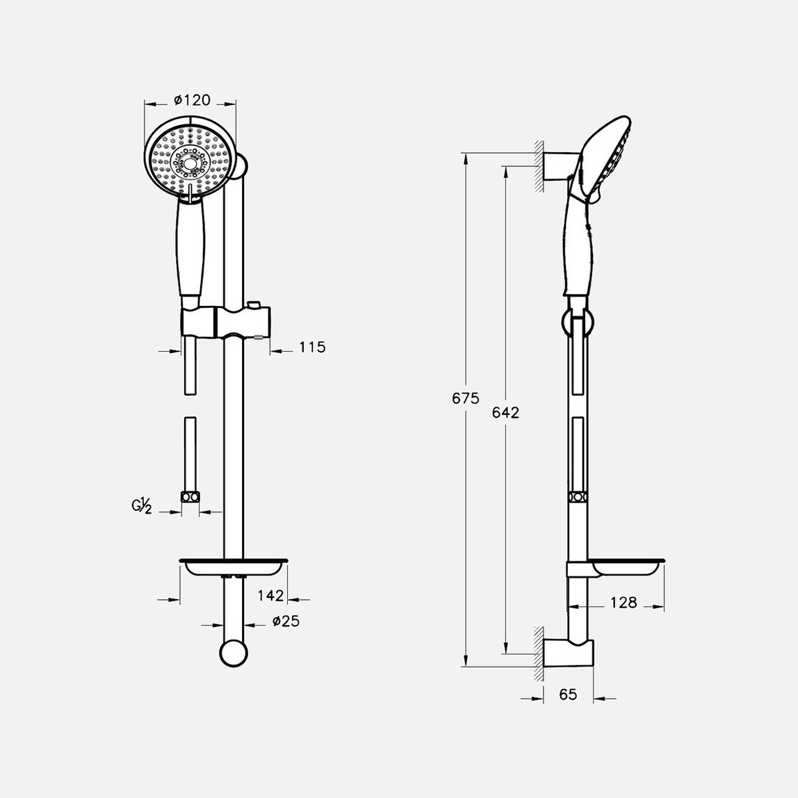    Artema Cozy 5F Sürgülü Duş Takımı  