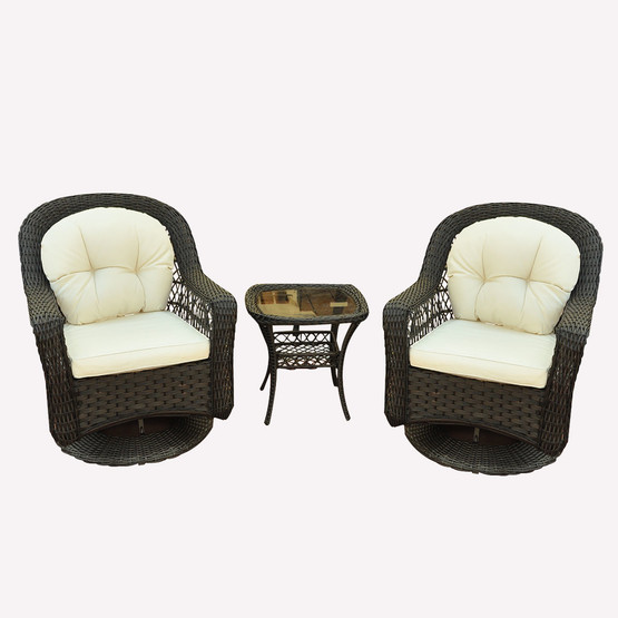 Sunfun Savannah Rattan Sallanan Koltuk Seti 