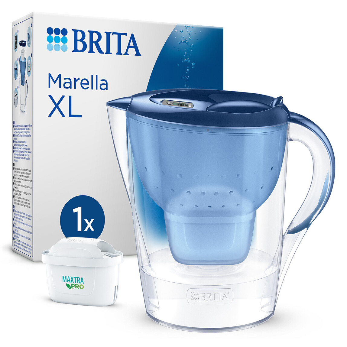    BRITA Marella XL Filtreli Su Arıtma Sürahisi - Mavi  