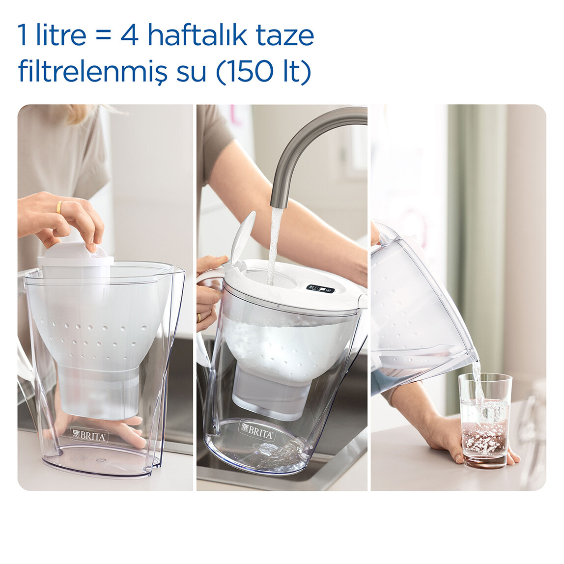    BRITA Marella XL Filtreli Su Arıtma Sürahisi - Mavi  