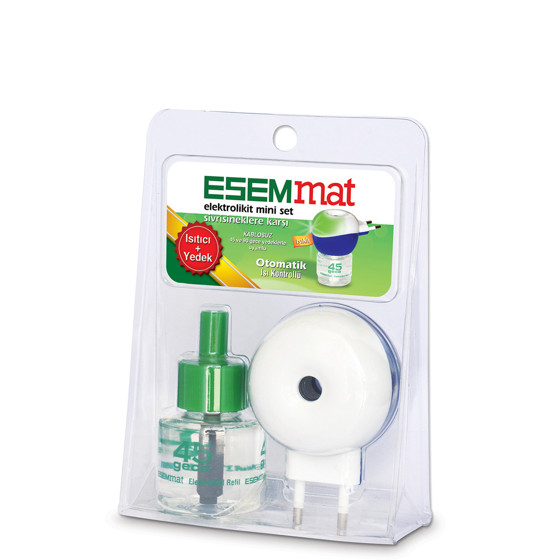    Esemmat Kablosuz Otomatik Isı Kontrollü Elektrolikit Mini Set  