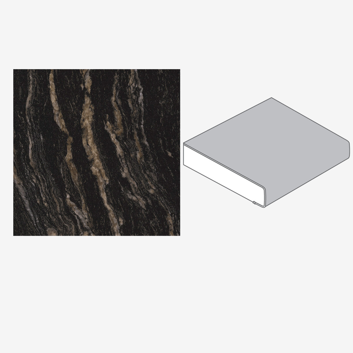    Westag Laminat Mutfak Tezgahı C172SI Mermer ST Laurent Dekorlu 