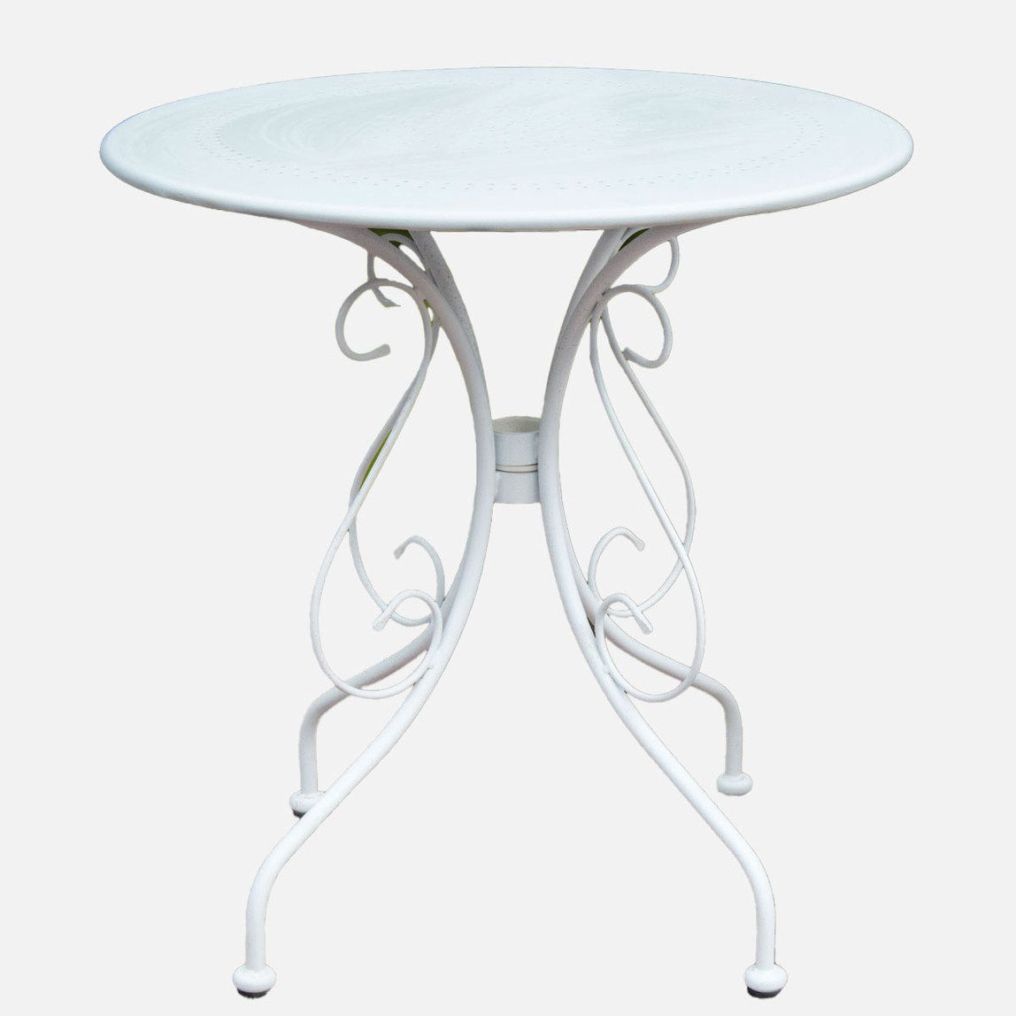    Sunfun Steel Metal Bahçe Masası Beyaz  