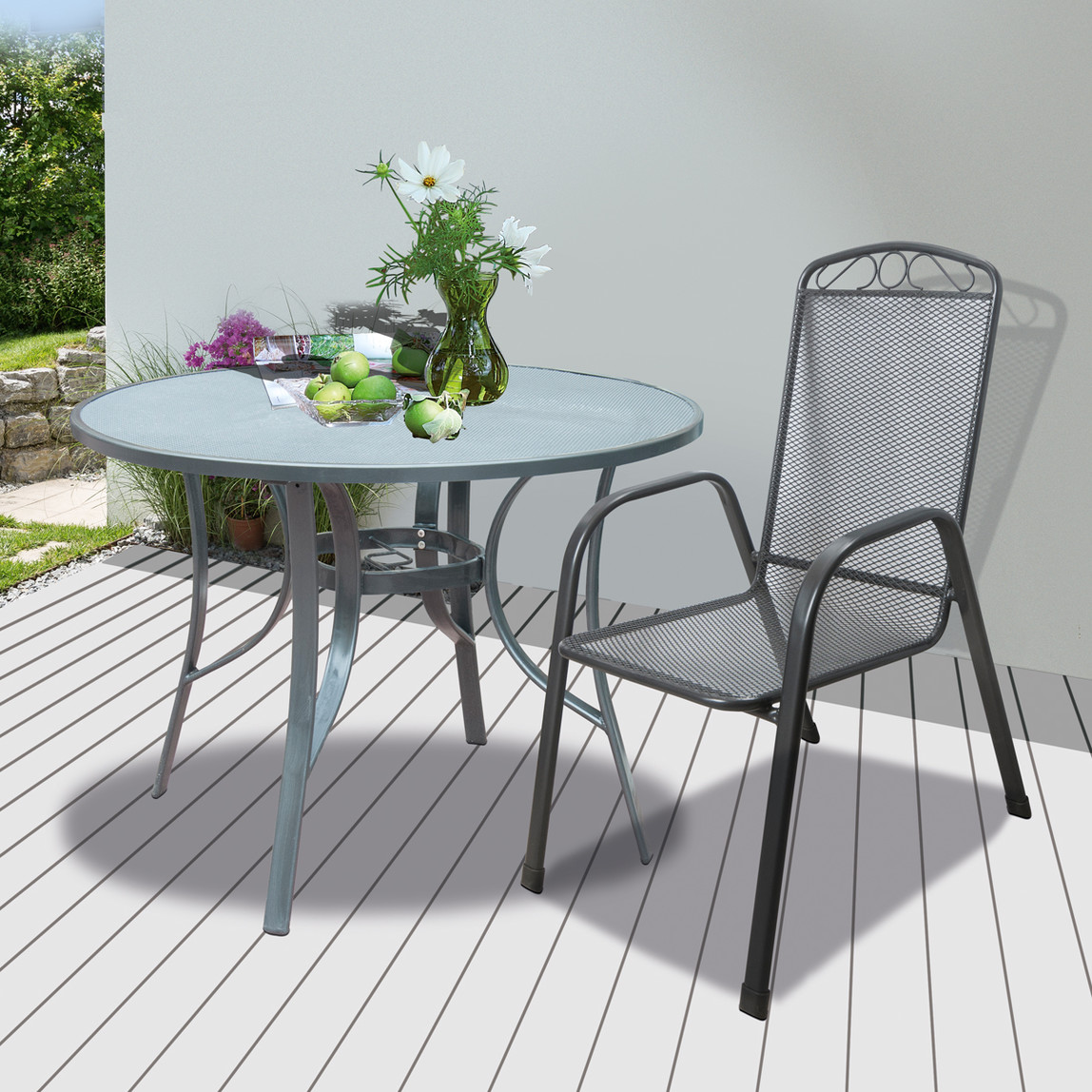    Sunfun Mesh Metal Bahçe Sandalyesi  