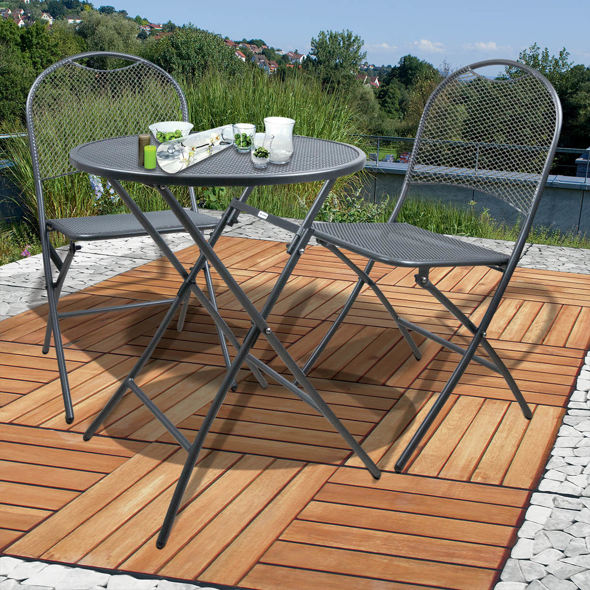    Sunfun Folding Bistro Masa ve Sandalye Seti  