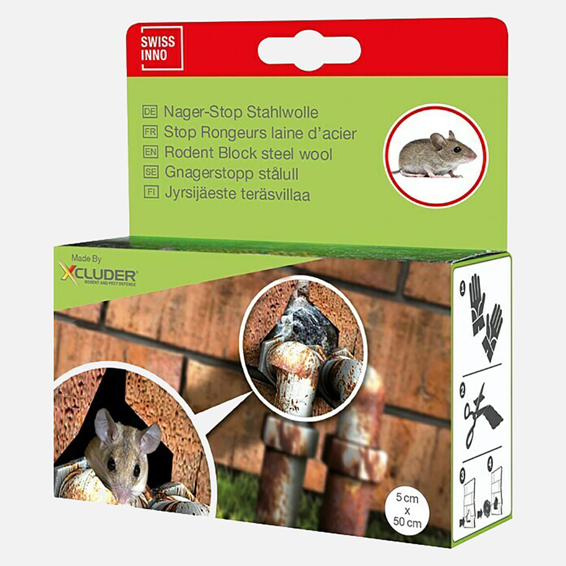    Swissinno Kemirgen Durdurucu Yün Çelik  