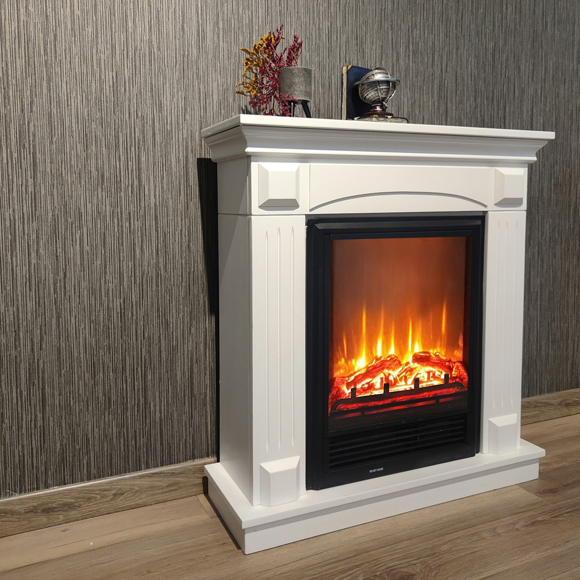    Dlc Santorini 1600W Dekoratif Şömine Beyaz  