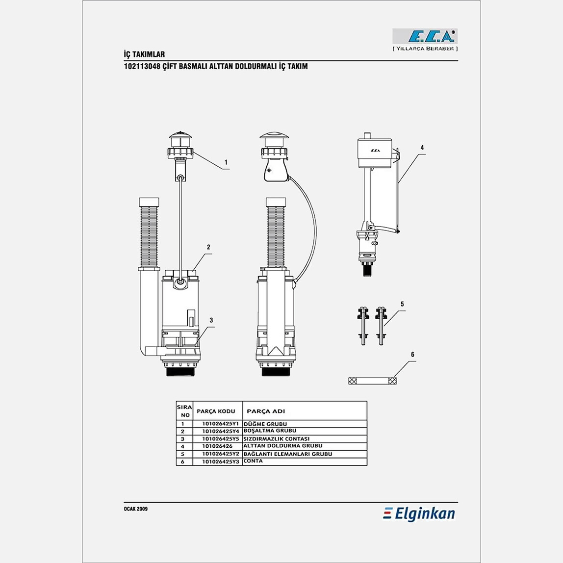    Rezervuar İç Takımı   
