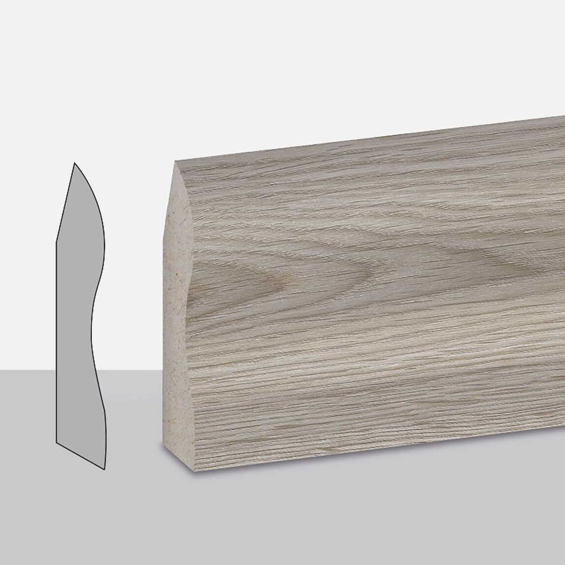    Yıldız Entegre Side Süpürgelik 8 cm 