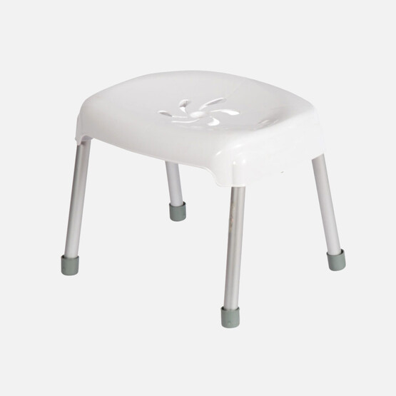 Saban Metal Ayaklı Tabure Kısa Beyaz 