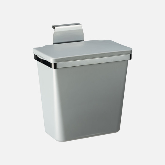 Pelikan Metal Askılı  Plastik Çöp Kovası Metal Gri 11Lt 