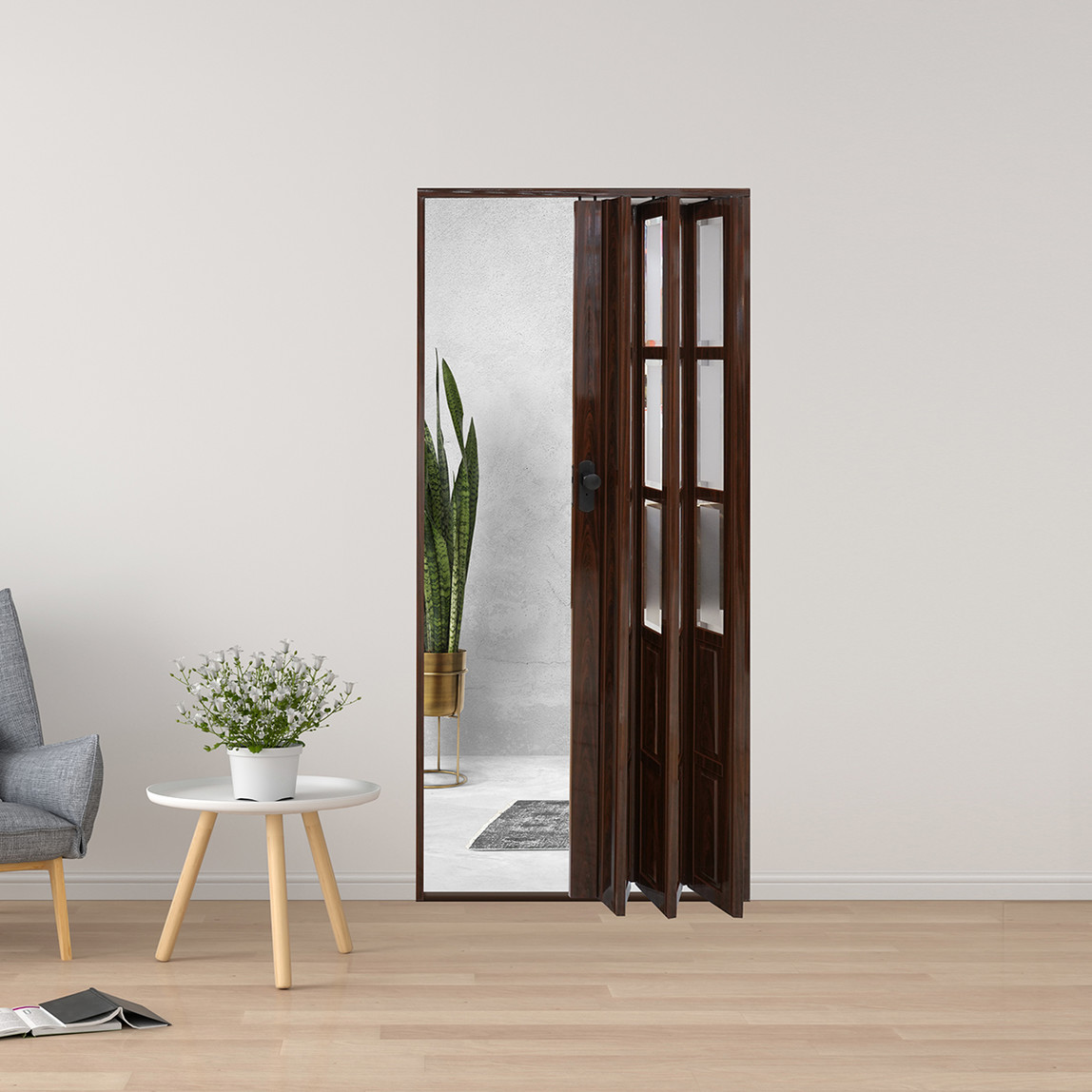    LORIN Camlı Akordiyon Kapı Venge  