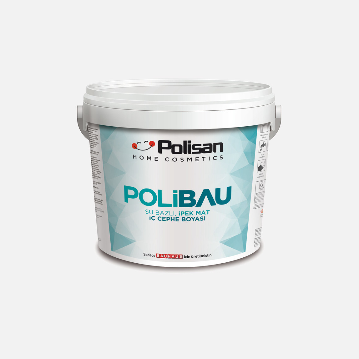    Polisan 2,5 lt Polibau İpek Mat Beyaz  