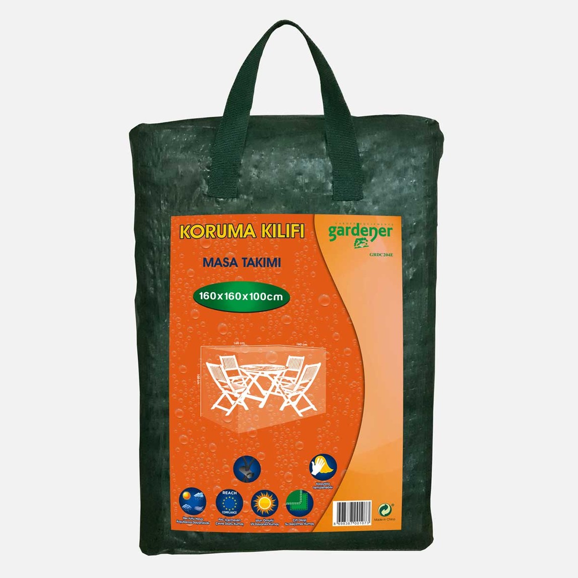    Gardener Masa Takımı Koruma Örtüsü Kılıfı PE 160x160x100 cm 