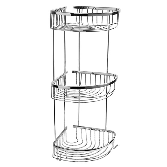 Camero Dalga Üçlü Süngerlik Krom 20x20 cm