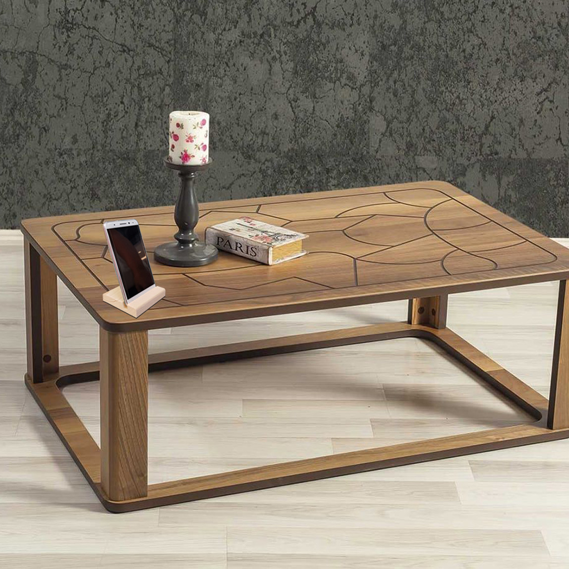    Gojo Ahşap Telefon Standı  