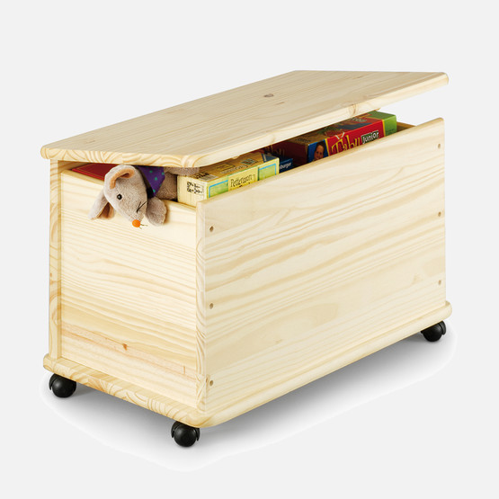Zeller Tekerlekli Çam Sandık 39x73x45cm 