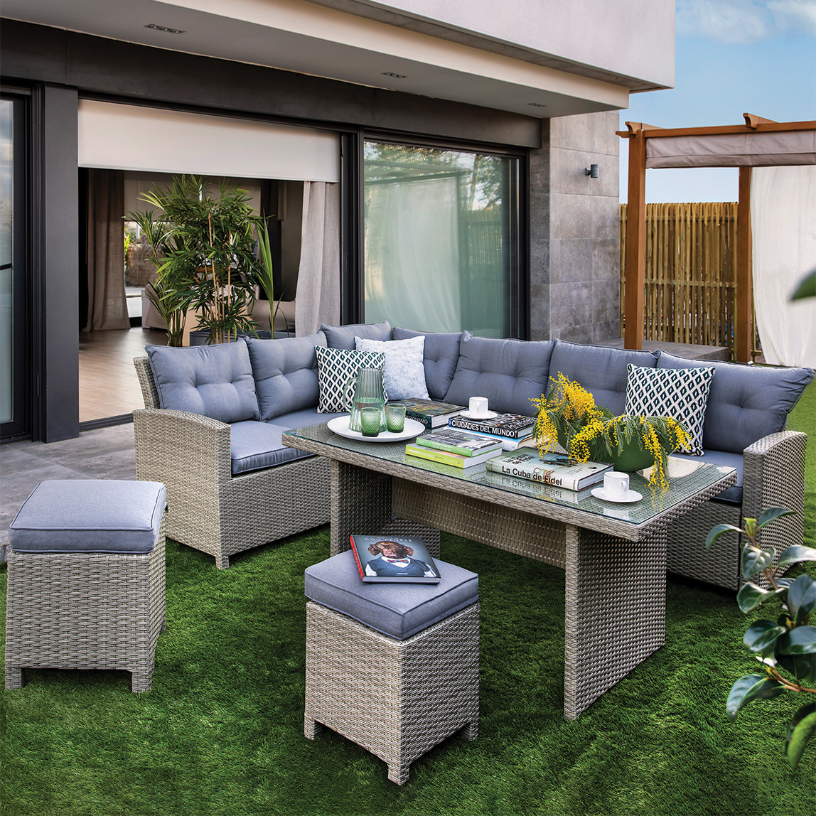    Sunfun Silvana Rattan Köşe Oturma Grubu  