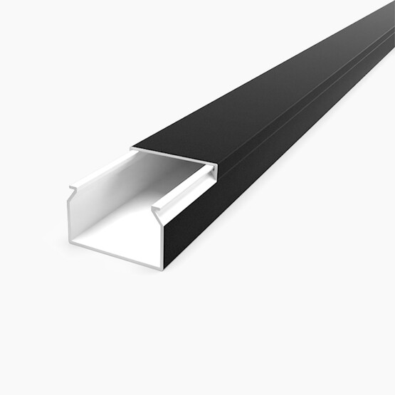 Mutlusan 40X25 Kablo Kanalı(Siyah) Sidem 