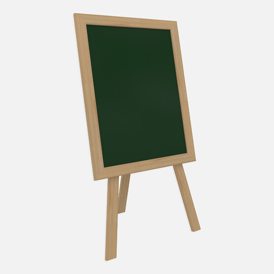 Panda Lüks Ahşap Ayaklı Çatı Tipi Sepetli Yazı Tahtası 