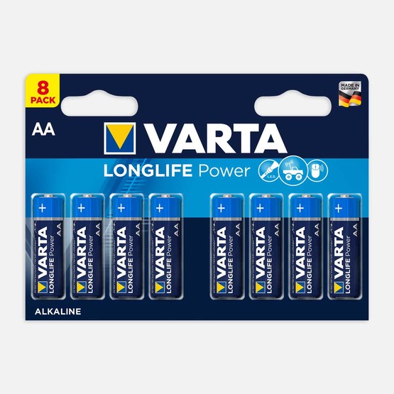 Varta Longlife Power AA 8 Li Alkaline Pil 