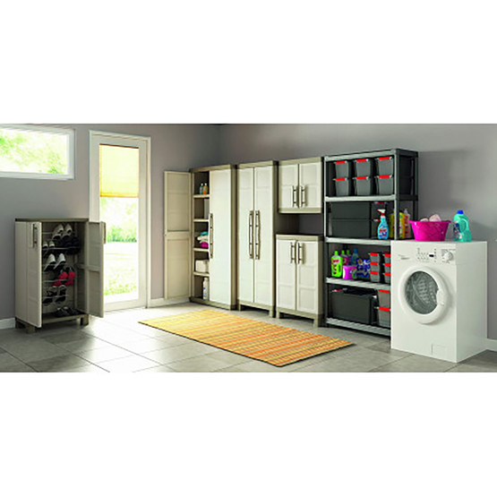 Keter Excellence 4 Raflı Plastik Dolap Bej