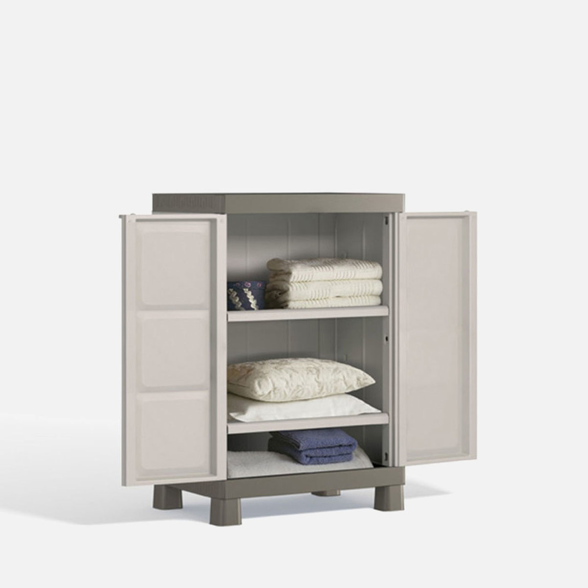    Keter Excellence 2 Raflı Plastik Dolap Bej 