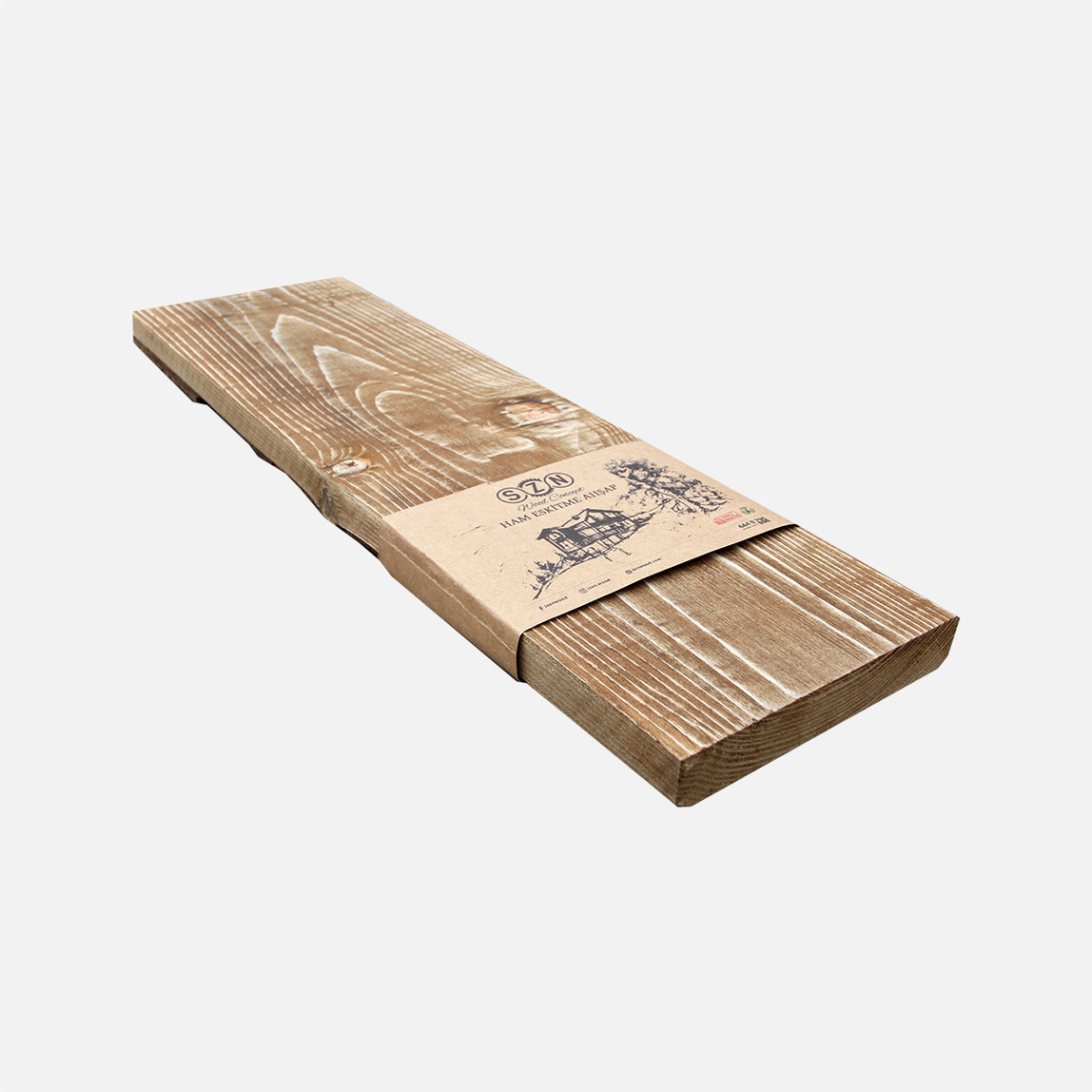    Szn Eskitme ahşap 13-15 cm 200x15x2,5 cm Ladin 51-Teak  