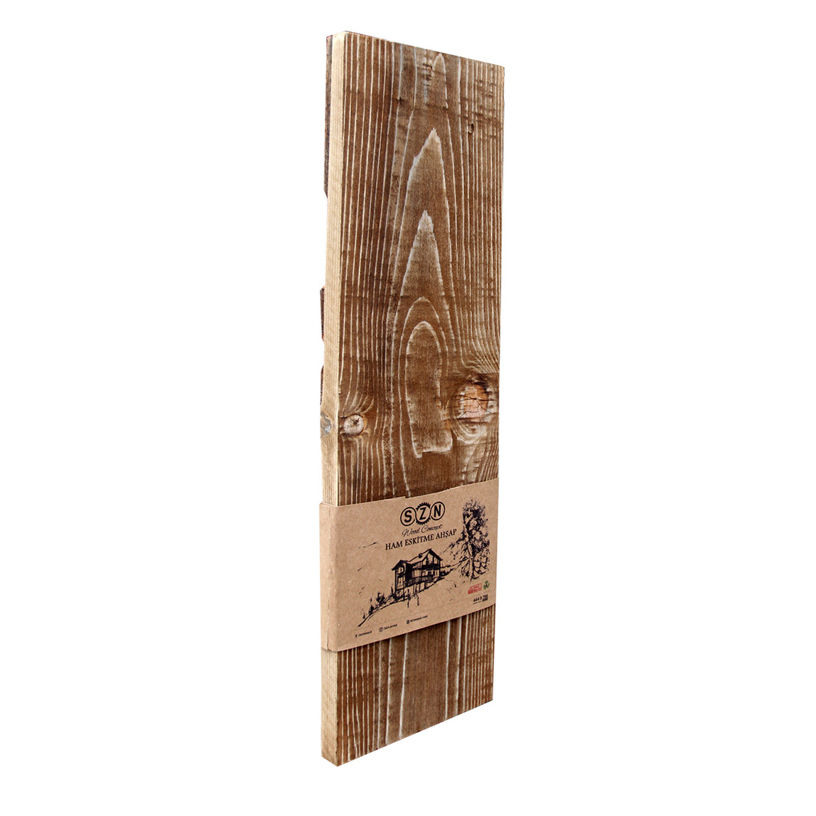    Szn Eskitme ahşap 13-15 cm 200x15x2,5 cm Ladin 51-Teak  