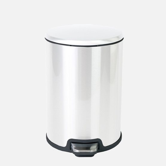 Primanova Cigo Pedallı Çöp Kovası 12L Beyaz
