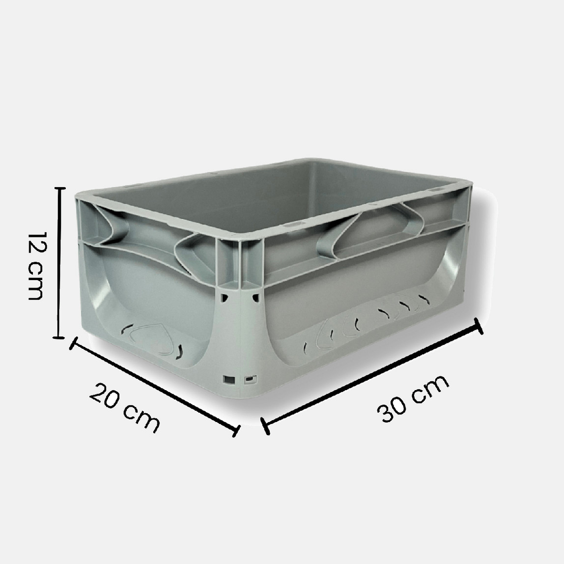    Euronorm Çok Amaçlı Taşıma ve Saklama Kasası Gri 5 lt 