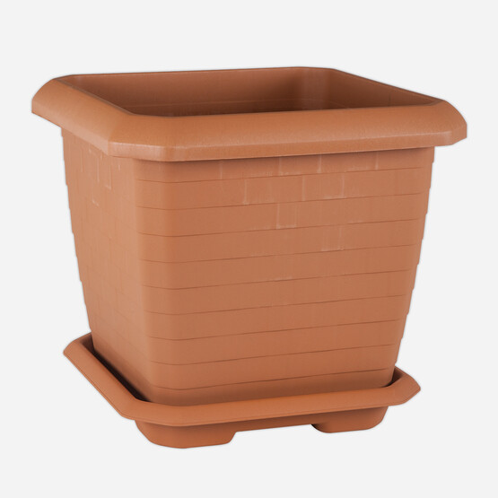 Serinova Hisar Saksı 25,5 lt Kahve 