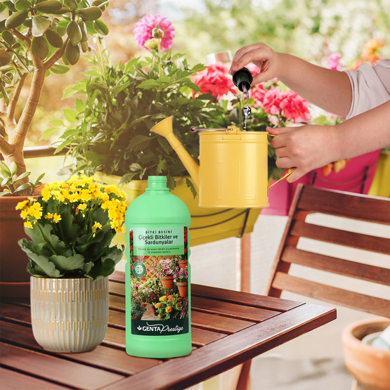 Genta Prestige Çiçekli Bitkiler ve Sardunyalar İçin Sıvı Besin 1 lt 