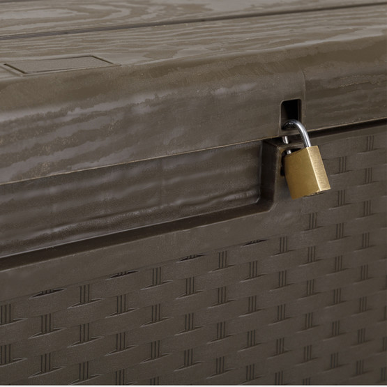 Portofino Plastik Sandık 340 lt Kahverengi      