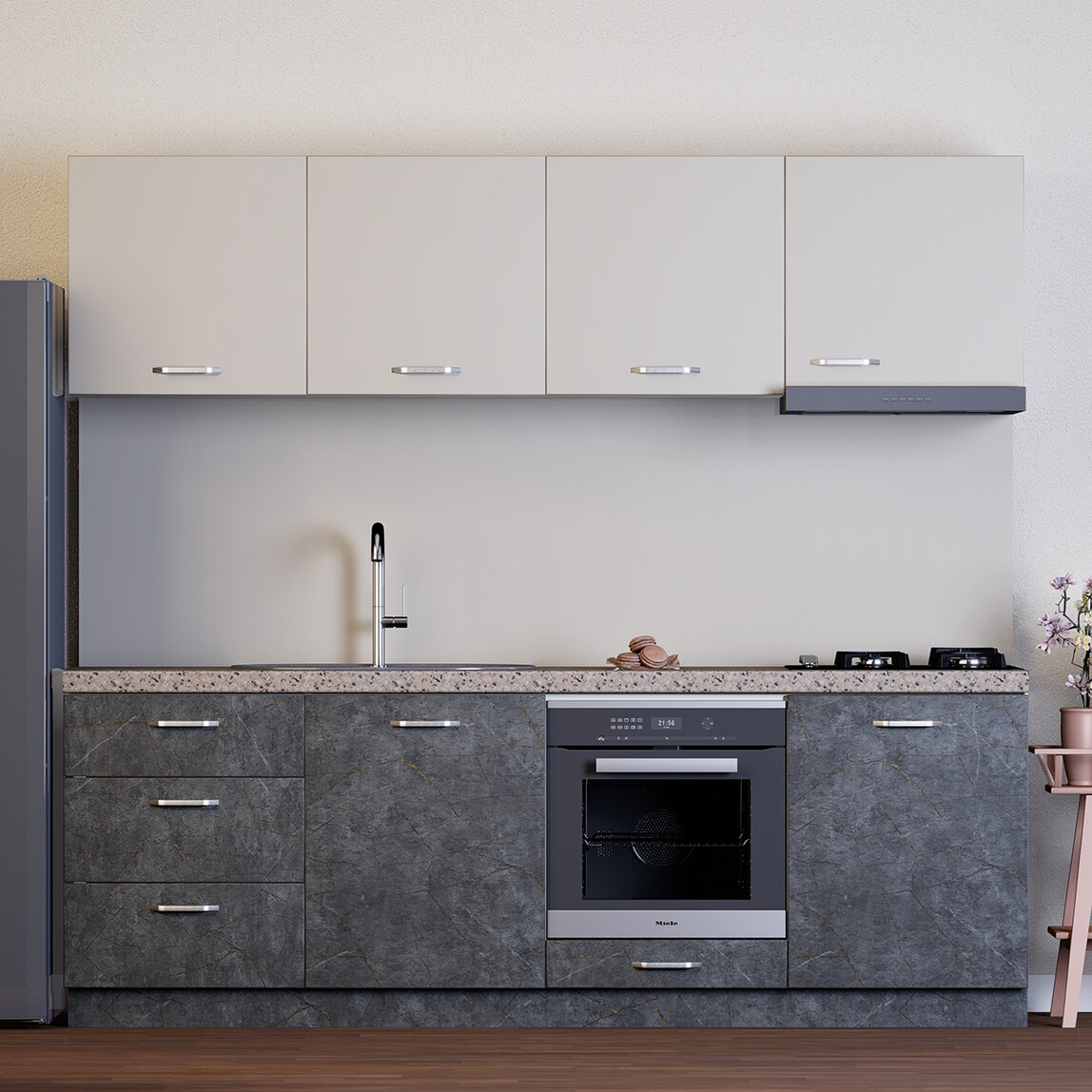    Argemon Siena 240cm Mutfak Dolabı 