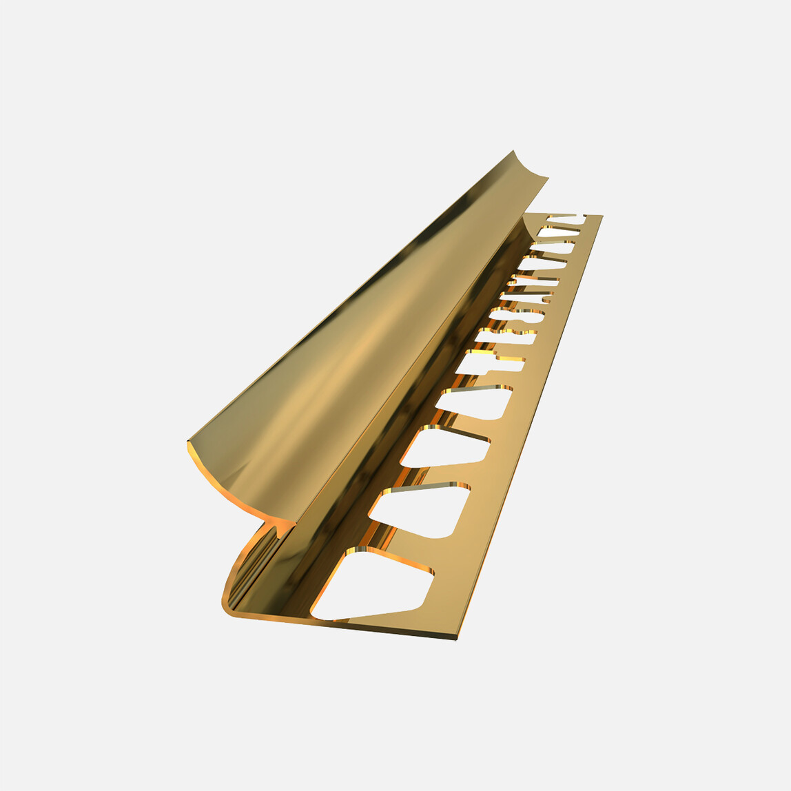    Tesay 12 mm Alüminyum İç Köşe Profili Sarı Parlak  